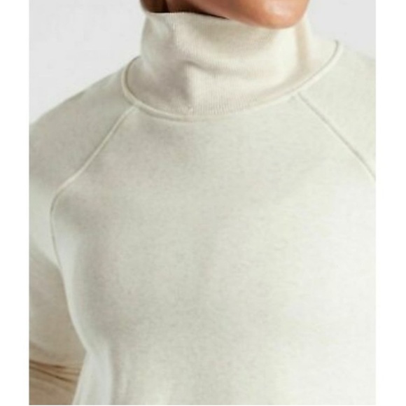 Athleta Cozy Karma Side Zip Plush Funnel Mock Neck Turtleneck Ribbed Sweatshirt - Picture 12 of 12